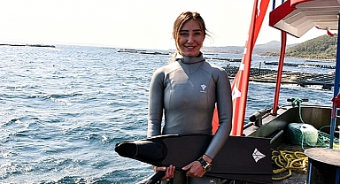 MİLLİ SPORCU ŞAHİKA ERCÜMEN, BU KEZ ISTAKOZLAR İÇİN NEFESİNİ TUTTU