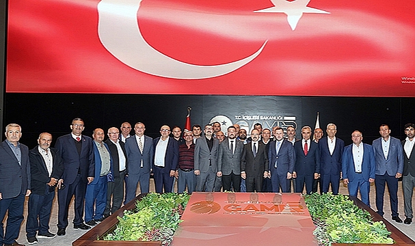 EZİNE MUHTARLARI TURAN'IZİYARET ETTİ