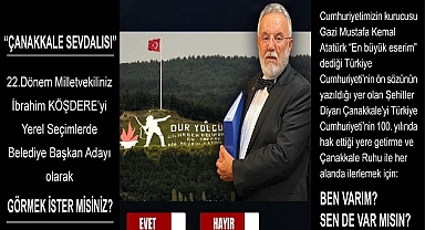 Köşdere Çanakkale'de Anket Çalışmalarına Başladı