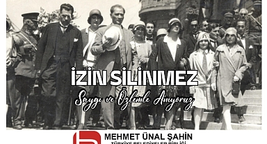 M. Ünal Şahin'in10 Kasım Atatürk'ü Anma Günü Meajı