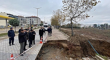 VALİ AKTAŞ KURUM AMİRLERİYLE YENİCE'DE