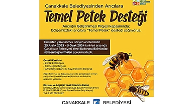 ÇANAKKALE BELEDİYESİNDEN ARICILARA TEMEL PETEK DESTEĞİ