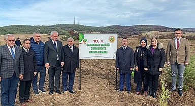  ÇANAKKALE'DE CUMHURİYET ORMANLARI KURULDU