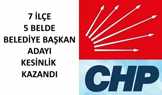 CHP Çanakkale'de 7 İlçe 5 Beldenin Belediye Başkan Adayları Belli Oldu