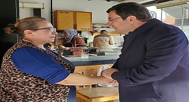 CHP'li Erkek 'ten esnaf ziyaretleri