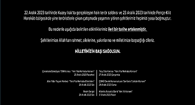 Yılbaşı etkinliği de ertelendi