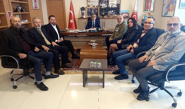 Çanakkale İnternet ve Sosyal Medya Basın Mensupları Derneği, İl Genel Meclis Başkanı Nejat Önder'i Ziyaret Etti