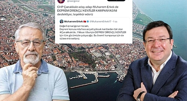 CHP'li Erkek açıkladı: Çanakkale Deprem Bilinçli Kentler Arasına Giriyor