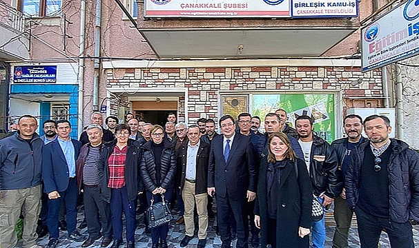 CHP'Lİ ERKEK'TEN SENDİKALARA ZİYARET