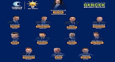 AK PARTİ ADAY TANITIM TOPLANTISI’NDA ÇANAKKALE BELEDİYE BAŞKAN ADAYLARINI İLAN ETTİ