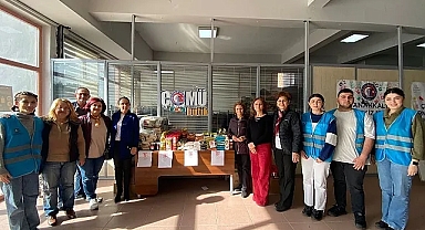 Yardım severlerden ÇOMÜ Butik'e destekler sürüyor