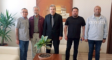 Gazeteciler Adalet Komisyonu Başkanı Hakim Doğan'ı ziyaret etti