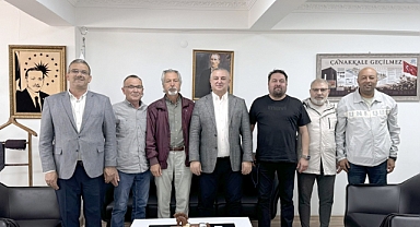 Gazetecilerden Başkan Oruçoğlu'na ziyaret