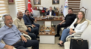 Gazetecilerden Başkan Yüksel’e ziyaret