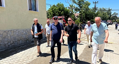 AK Parti Milletvekili Gider, yangından etkilenen bölgede vatandaşlarla buluştu