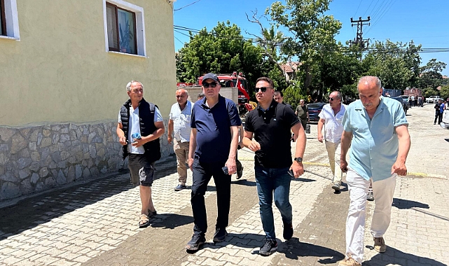 AK Parti Milletvekili Gider, yangından etkilenen bölgede vatandaşlarla buluştu