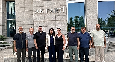 Çanakkaleli Gazeteciler İskenderoğlu'nu ziyaret etti