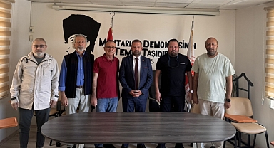 Gazeteciler 'den Muhtarlar Derneği Başkanı Ufuk Göçoğlu'na Ziyaret 