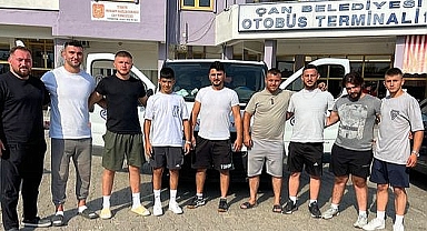 Çan Belediyesi Pehlivanlarını Kırkpınar'a Uğurlandı