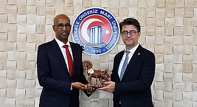 Somali Ankara Büyükelçisinden ÇOMÜ'ye iş birliği ziyareti