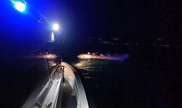 Ayvacık'ta 40 kaçak göçmen yakalandı