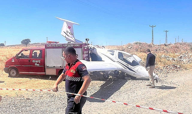 Buğday tarlasına zorunlu iniş