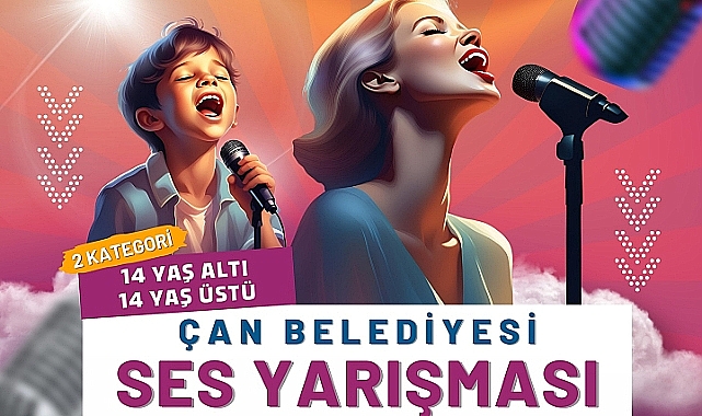 Çan Belediyesi'nden Ses Yarışması etkinliği