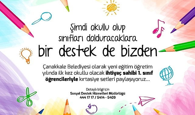 Çanakkale Belediyesi ''Bir Destek de Bizden''