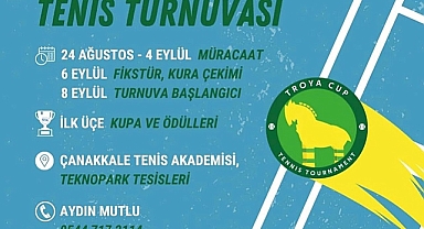 Çanakkale Tenis Akademisi öncülüğünde 