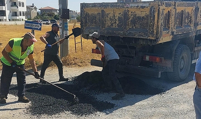 Geyikli Beldesinde saha çalışmaları tüm hızıyla devam ediyor.