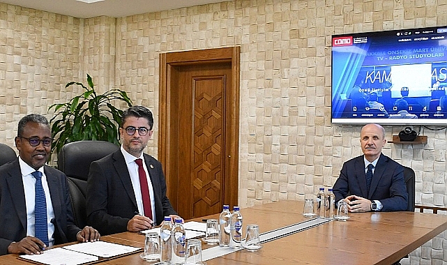 YÖK Başkanı Özvar ÇOMÜ'yü ziyaret etti