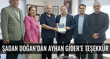 Başkan Doğan'dan Milletvekili Ayhan Gidere Teşekkür..