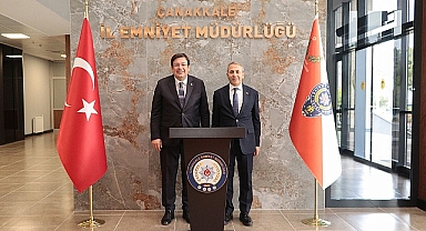 Belediye Başkanı Erkek, Emniyet Müdürü Kurt'a Nezaket Ziyaretinde Bulundu