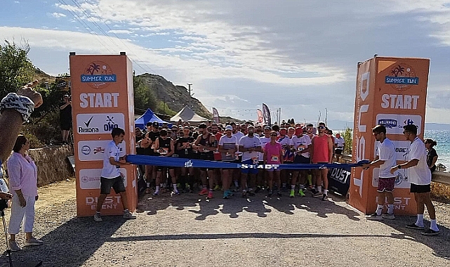 Bozcaada Ayazma Plajında Summer Run Koşusu gerçekleşti