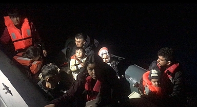 Ayvacık İlçesi açıklarında göçmen operasyonu