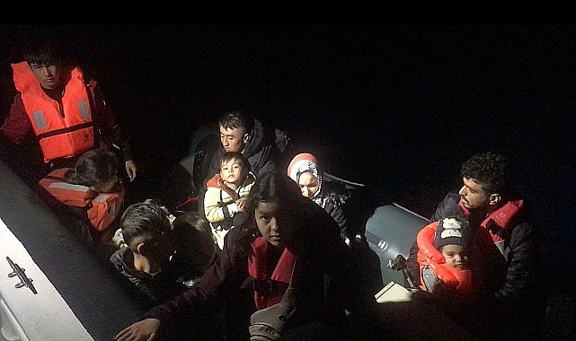 Ayvacık İlçesi açıklarında göçmen operasyonu