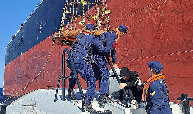 Bozcaada'da tıbbi tahliye