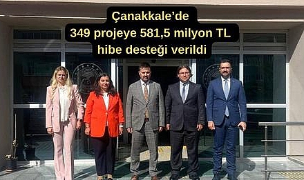 Çanakkale’de 349 Projeye Hibe Desteği