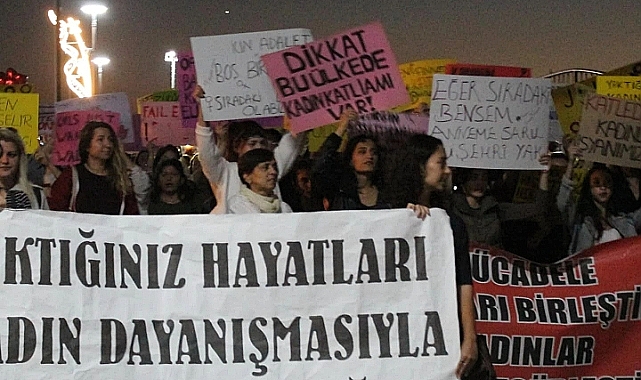 Kadın cinayetleri protesto edildi