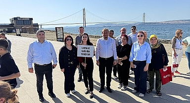Lapseki'de Sağlık İçin Yürüdüler
