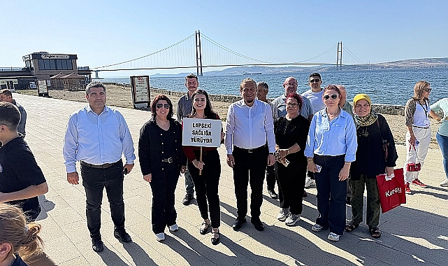 Lapseki'de Sağlık İçin Yürüdüler