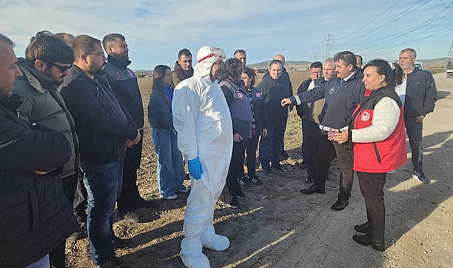 Biga ilçesinde, "Kuş Gribi Tatbikatı"