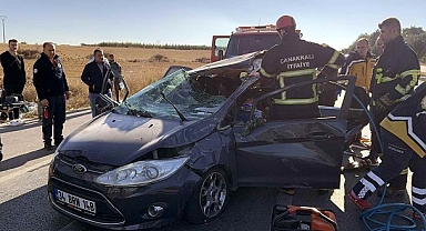 Çanakkale-Lapseki Karayolu'nda korkunç kaza
