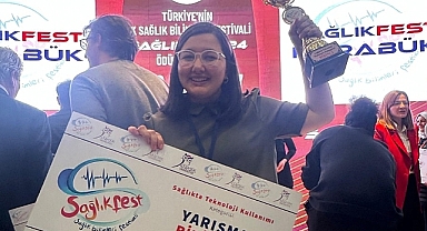 ÇOMÜ' lü Rüveyda Ölmez Yalazı, SağlıkFest 2024’te Türkiye 1.’si oldu.