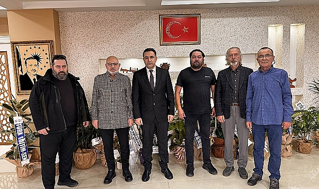 Gazeteclilerden, Çanakkale İl Özel İdaresi Genel Sekreteri  Altındağ'a hayırlı olsun ziyareti