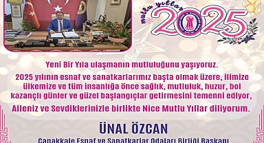Başkan Ünal Özcan, ''2025 Yılında 'da Çanakkale için üretmeye Devam Edeceğiz''