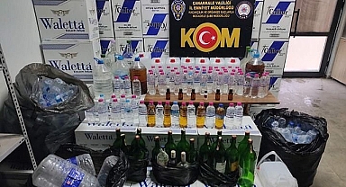 Çanakkale'de yılbaşı öncesi kaçak Alkol operasyonu