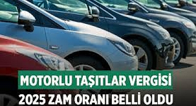 Motorlu Taşıtlar Vergisine (MTV)de büyük zam: 2025 tarifesi belli oldu