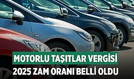 Motorlu Taşıtlar Vergisine (MTV)de büyük zam: 2025 tarifesi belli oldu