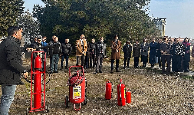 Çanakkale'de Sağlık Personeline Yangın Eğitimi